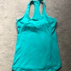 Lululemon Size 6 Tank Blue/Green